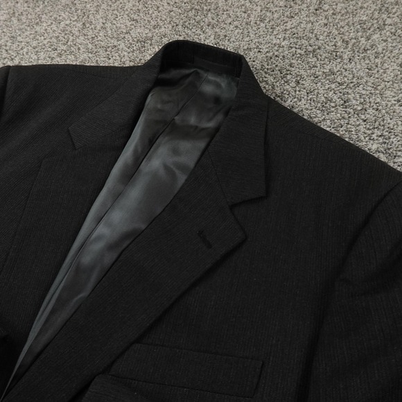 Givenchy Other - VTG Givenchy Blazer Mens 46L Gray Pinstripe Wool Sport Coat Suit Jacket Top USA
